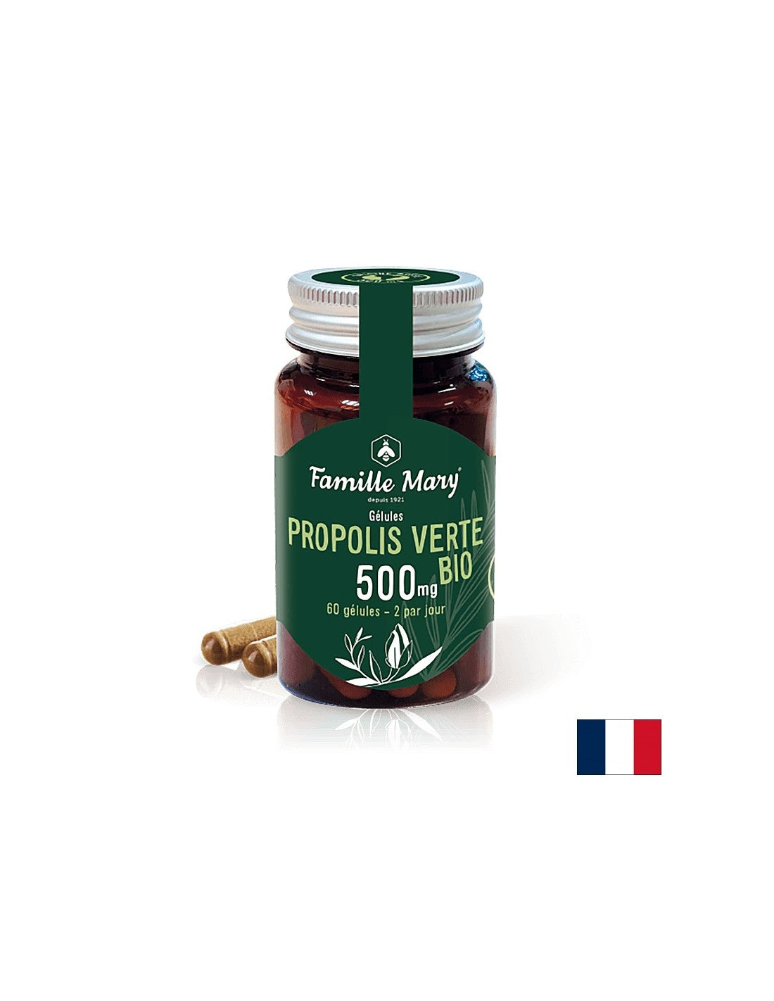 Propolis Verte Bio / Bio Green Propolis 500 mg, 60 капсули Famille Mary