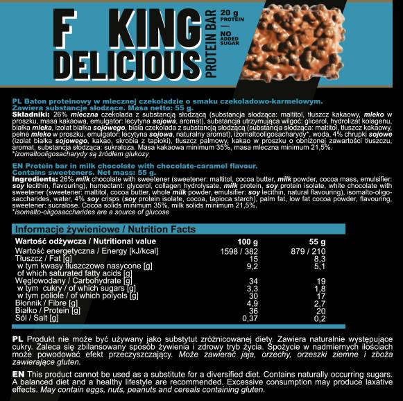 F ** cking Delicious Protein Bar - 55 грама