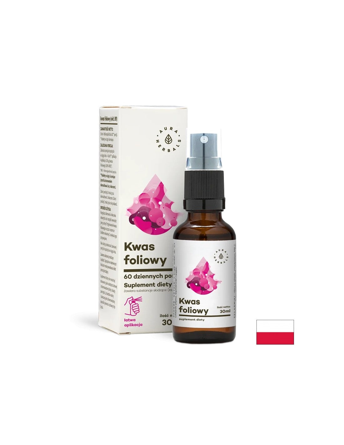 Фолиева киселина орален спрей 30мл <tc>Aura Herbals</tc>