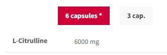 Цитрулин макс. 1000 mg - 120 капсули