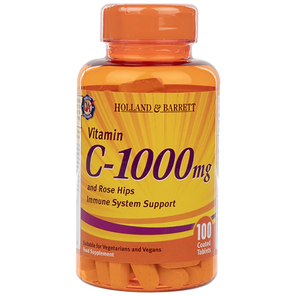 Витамин С 1000 mg / с розови бедра и биофлавоноиди - 100 капчета