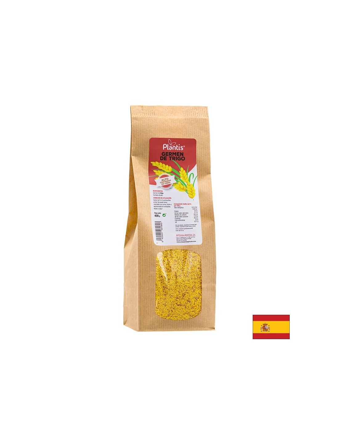 Пшеничен зародиш (суров) - Общ укрепване и тонизиране на ефекта - Germen de Trigo, 400 g