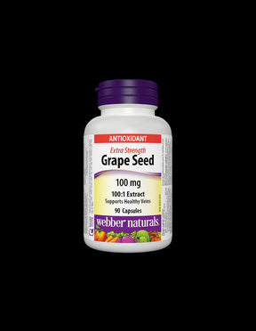 Grape Seed Extract 100:1/ Grape seed 100 mg x 90 capsules Webber Naturals - Nutra Best Europe