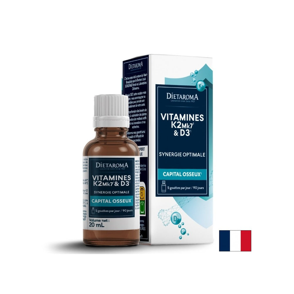 Грижа за костите - витамин D3+ K2, 20 ml капки