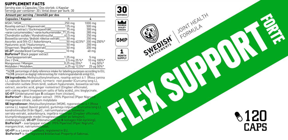 Flex Support Forte | С UC -II® - 120 капсули