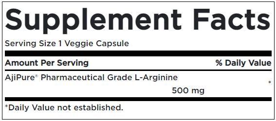 Ajipure L-аргинин 500 mg 60 капсули