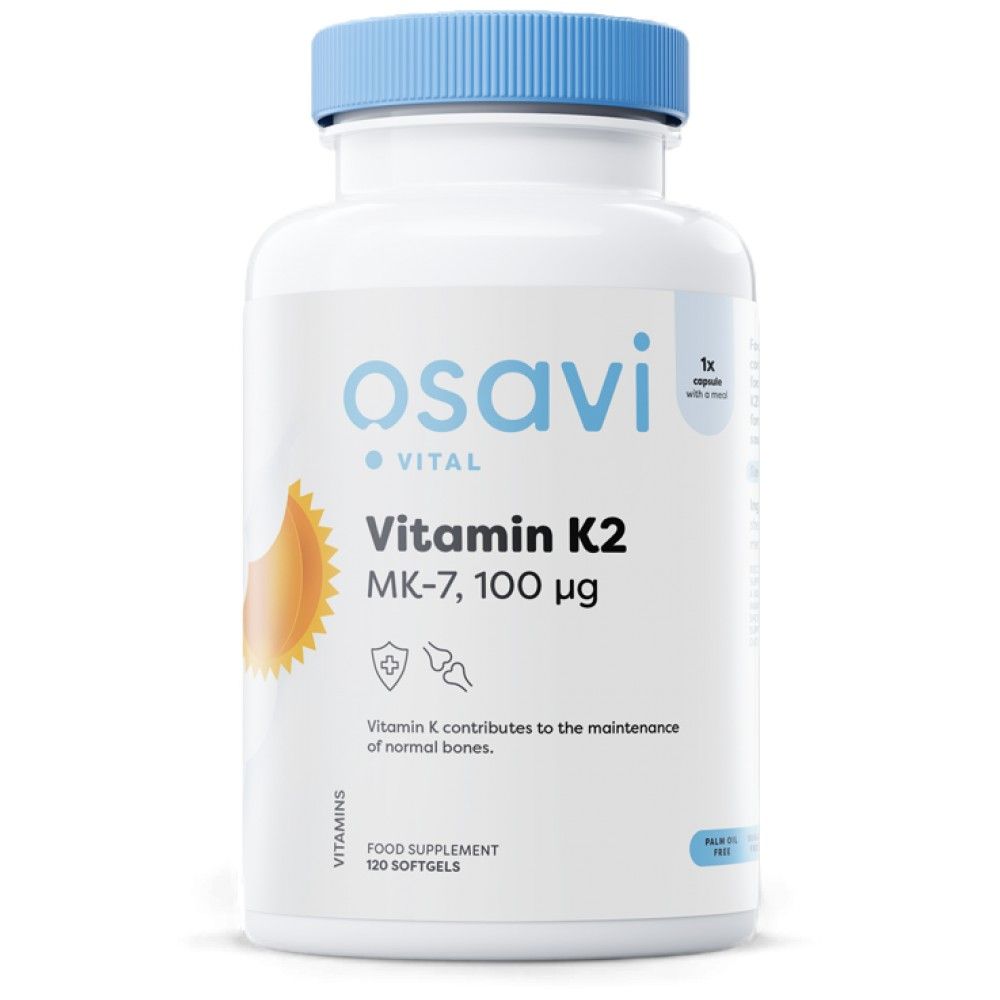 Витамин К2 MK -7 100 mcg - 120 гел капсули