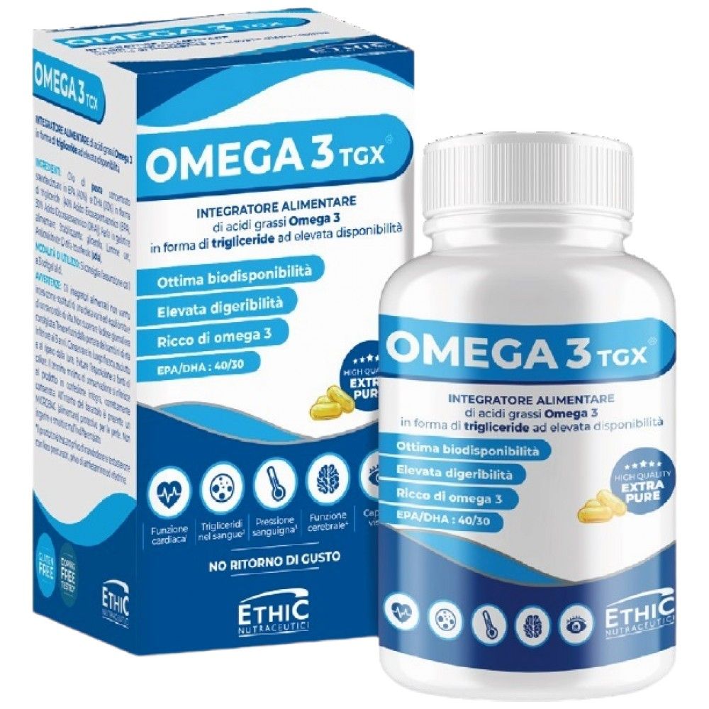 OMEGA 3TGX | със 70% омега -3 - 180 мекигелци
