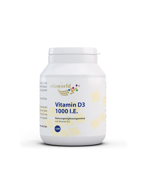 Immunity - Vitamin D3, 1000 IU/25 µg x 200 tablets - Nutra Best Europe