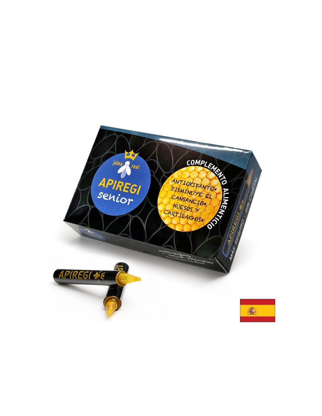 Jalea real Apiregi senior/ Пчелно млечице за възрастни/ Жизненост и силен имунитет, 20 бр. Арте<tc>san</tc>ia ампули за пиене