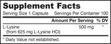 L -Lysine 500 mg - 100 капсули