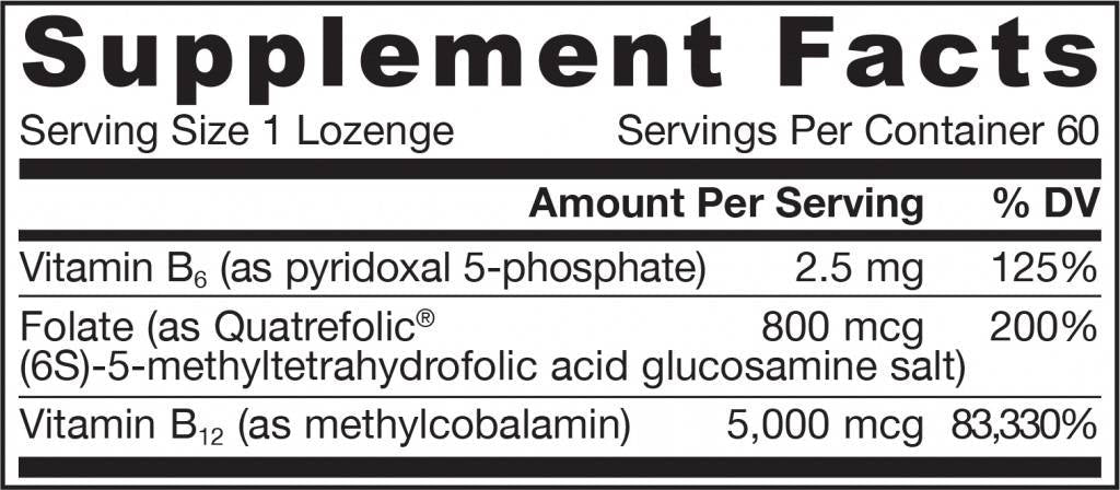 Метил В -12 5000 MCG и метил фолат 800 mcg - 60 сублинглални таблетки