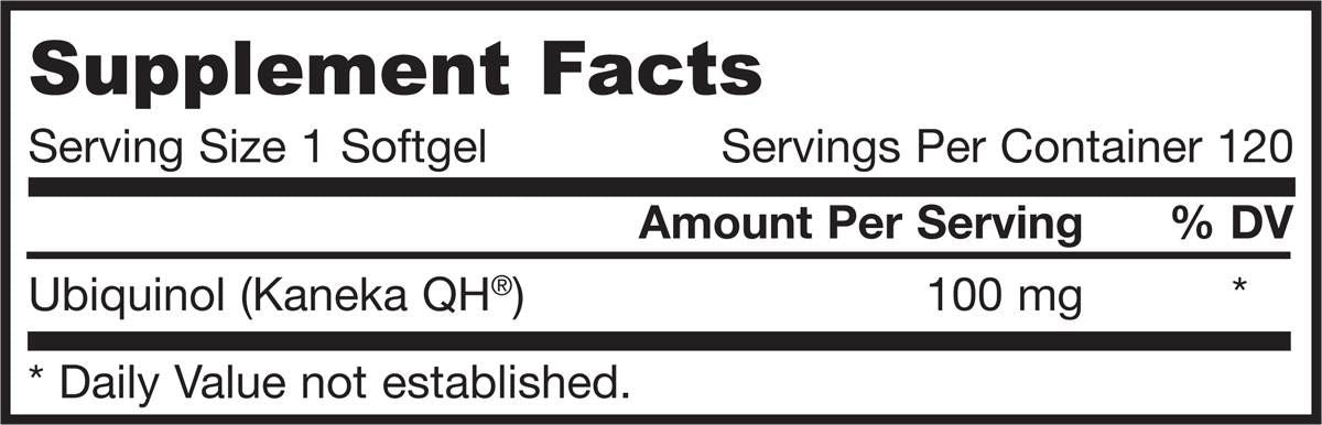 Ubiquinol QH -Absorb 100 mg - 60 гел капсули