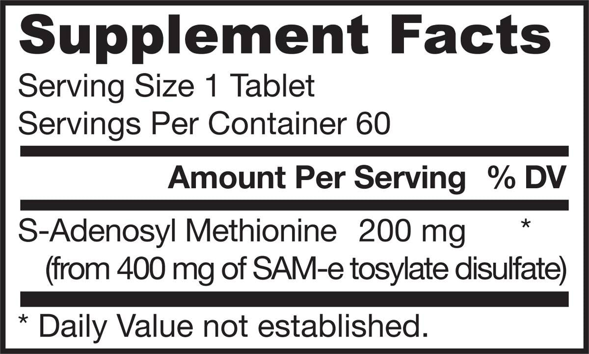 SAM -E 200 mg - 60 таблетки