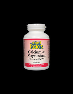Calcium & Magnesium Citrate with D3 - 90 Tablets - Nutra Best Europe