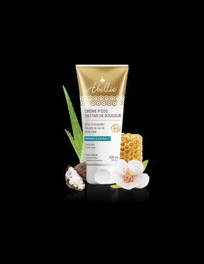 Moisturizing foot and heel cream with almond tree honey, shea butter, aloe vera, 100 ml - Nutra Best Europe