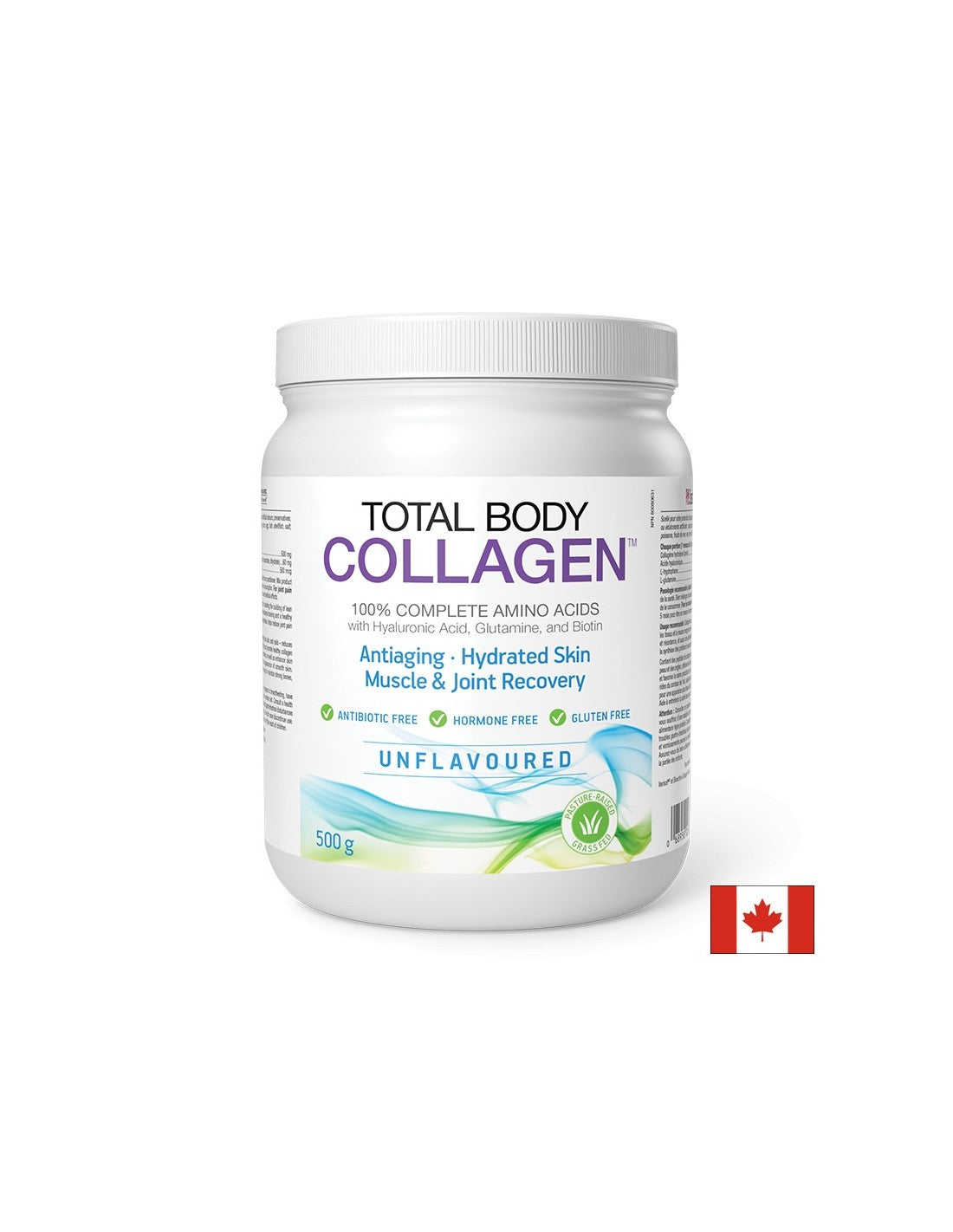 Хидролизиран телешки колаген, с хиалуронова киселина, глутамин и биотин - Total Body Collagen™, 500 g <tc>Natural Factors</tc>