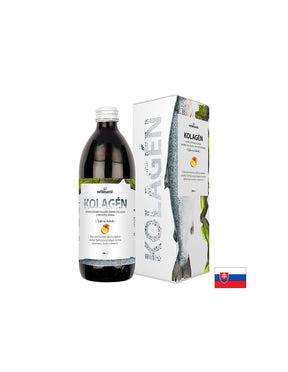 Marine Collagen, Hyaluronic Acid, Vit. C and Magnesium - Hair, Skin and Nails Formula, 500 ml, 16 doses (mango flavor) - Nutra Best Europe