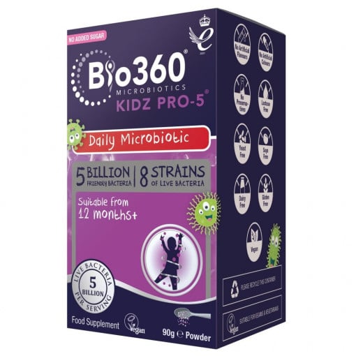Пробиотичен комплекс за деца в прах (Kidz Pro-5) 90 g Naturesaid