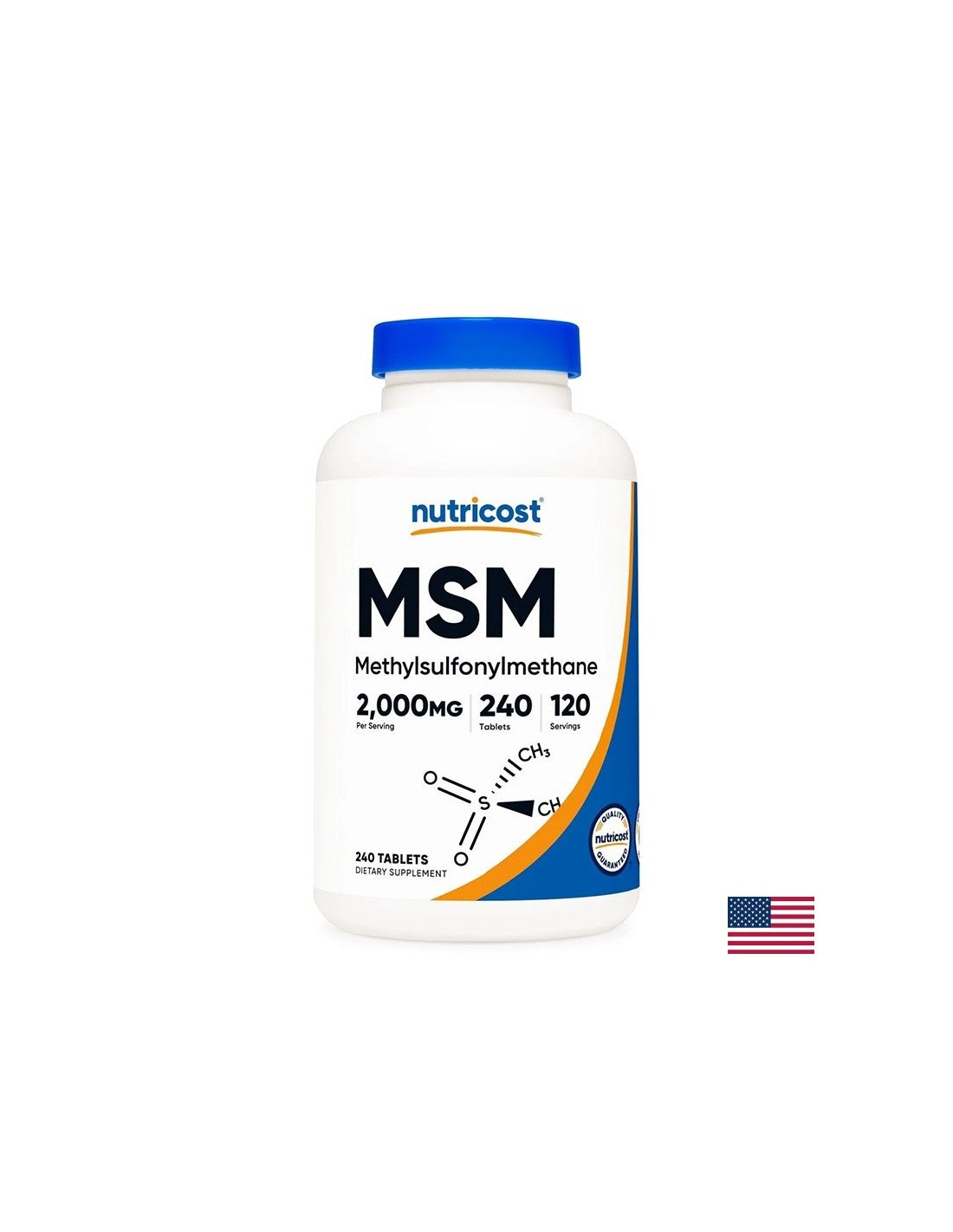 Кости и стави - MSM (метил сулфонил метан), 1000 mg x 240 таблетки