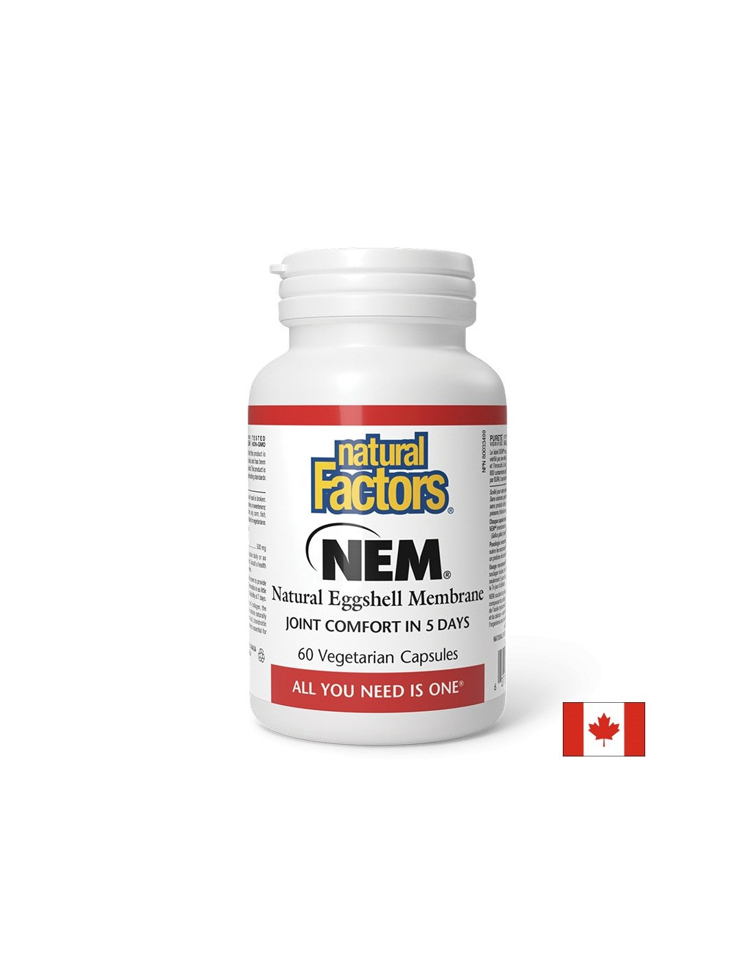 Кости и стави - NEM естествена яйчна мембрана, 500 mg x 60 V капсули
