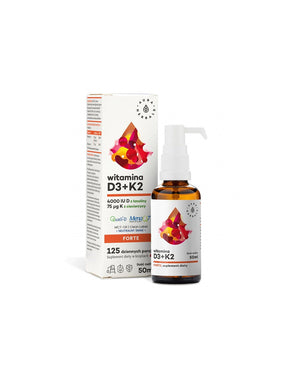 Bones and joints - Vitamin D3 1000 IU + K2 18.75 µg Forte, 50 ml oral spray - Nutra Best Europe