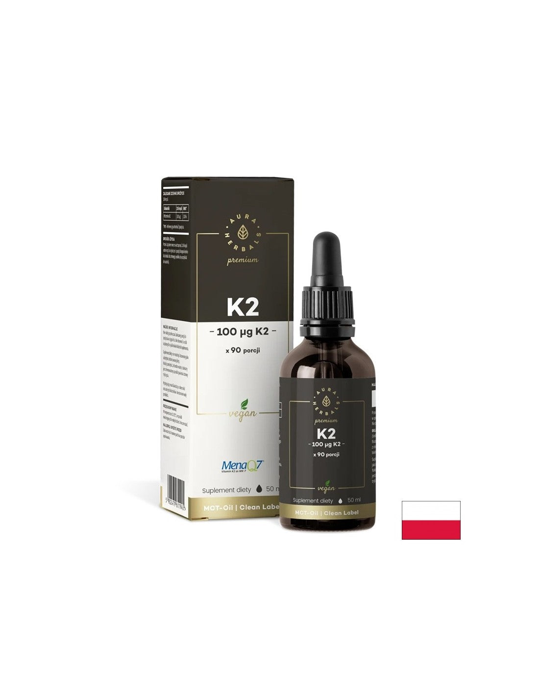 Кости и стави - витамин К2 (веган формула), 50 ml капки