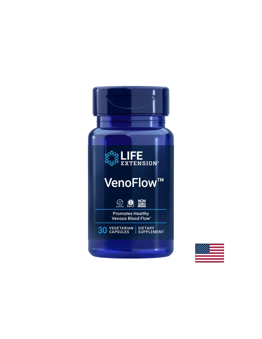 Кръвоносни съдове - Venoflow ™ Pycnogenol + натокиназа, 30 капсули