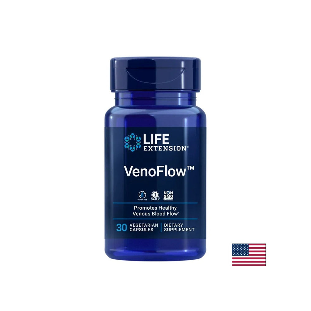 Кръвоносни съдове - Venoflow ™ Pycnogenol + натокиназа, 30 капсули