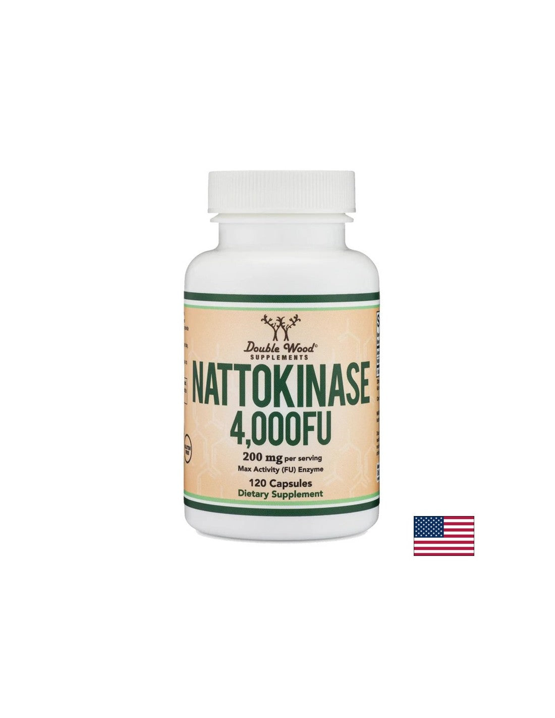 Тираж - Nattokinase, 200 mg, 120 капсули <tc>Double Wood</tc>