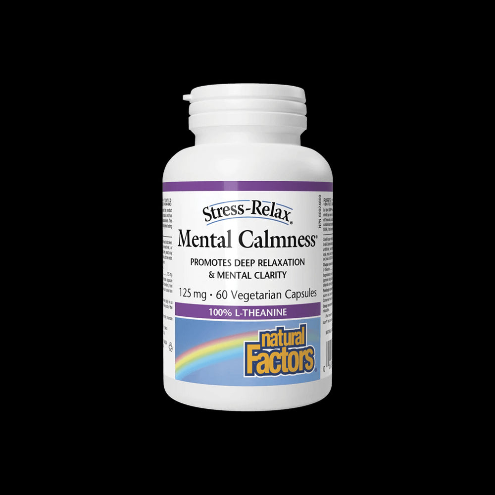 L-Theanine, 125 mg - В подкрепа на нервната система, 60 капсули <tc>Natural Factors</tc>