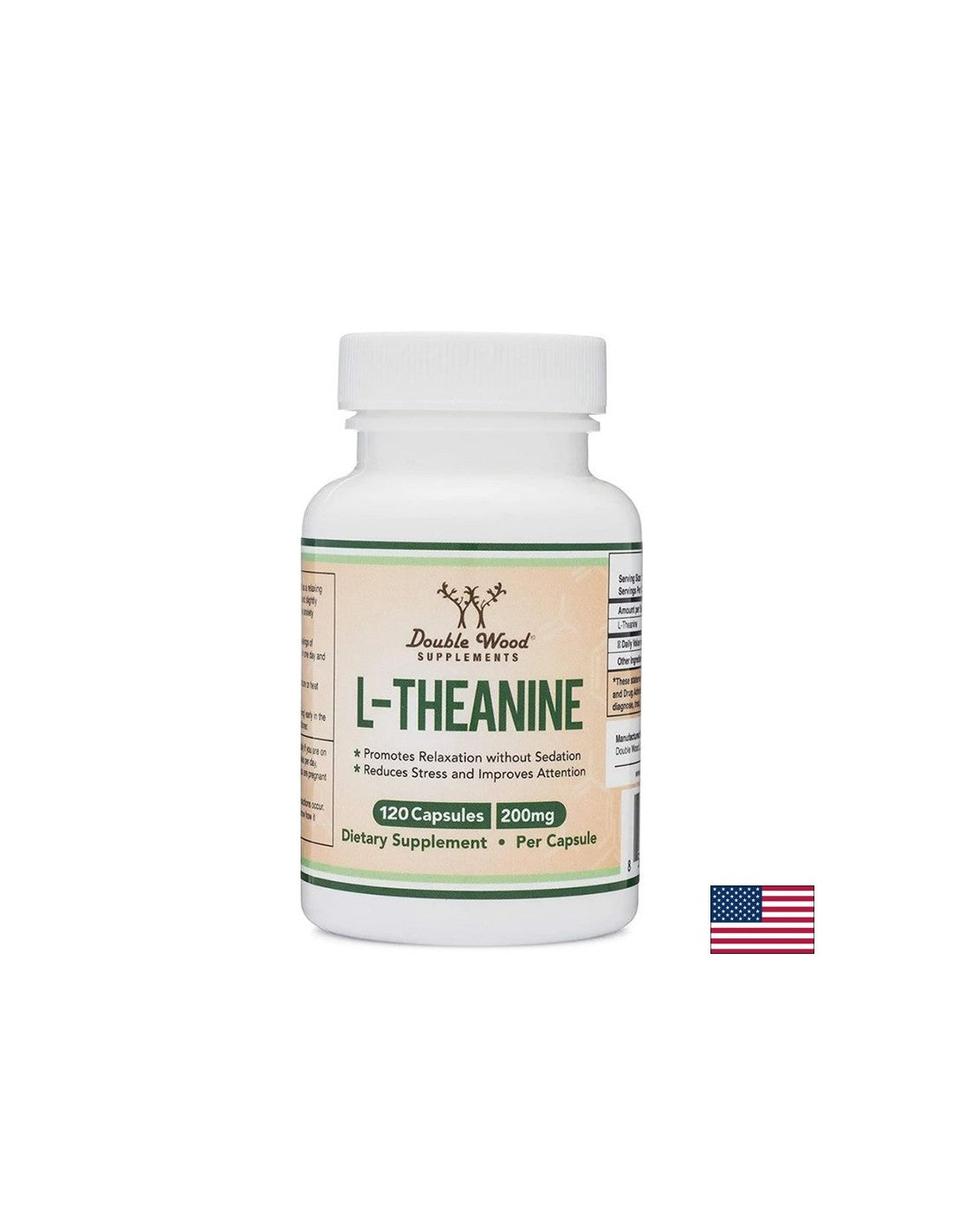 L-Theanine х 120 капсули <tc>Double Wood</tc>