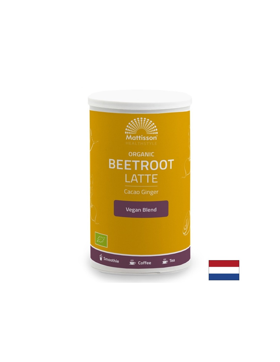 Органично лате с джинджифил и цвекло, 160гр <tc>Mattisson Healthstyle</tc> Прах