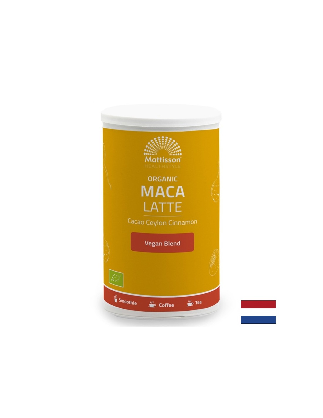 Latte с какао, мака, лукума и целона канела органично, 160 g, прах