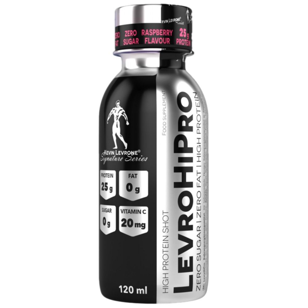 Levrohipro Shot/25 g хидролизиран говеждо протеин с нулева захар - 120 ml