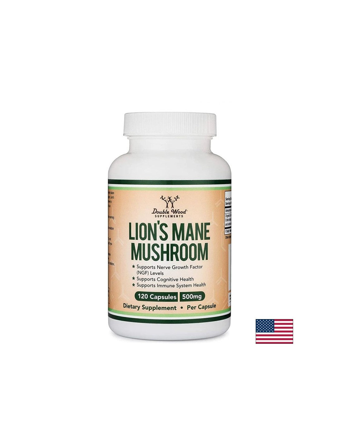 Lion's Mane Mushroom - Лъвска грива, 120 капсули <tc>Double Wood</tc>