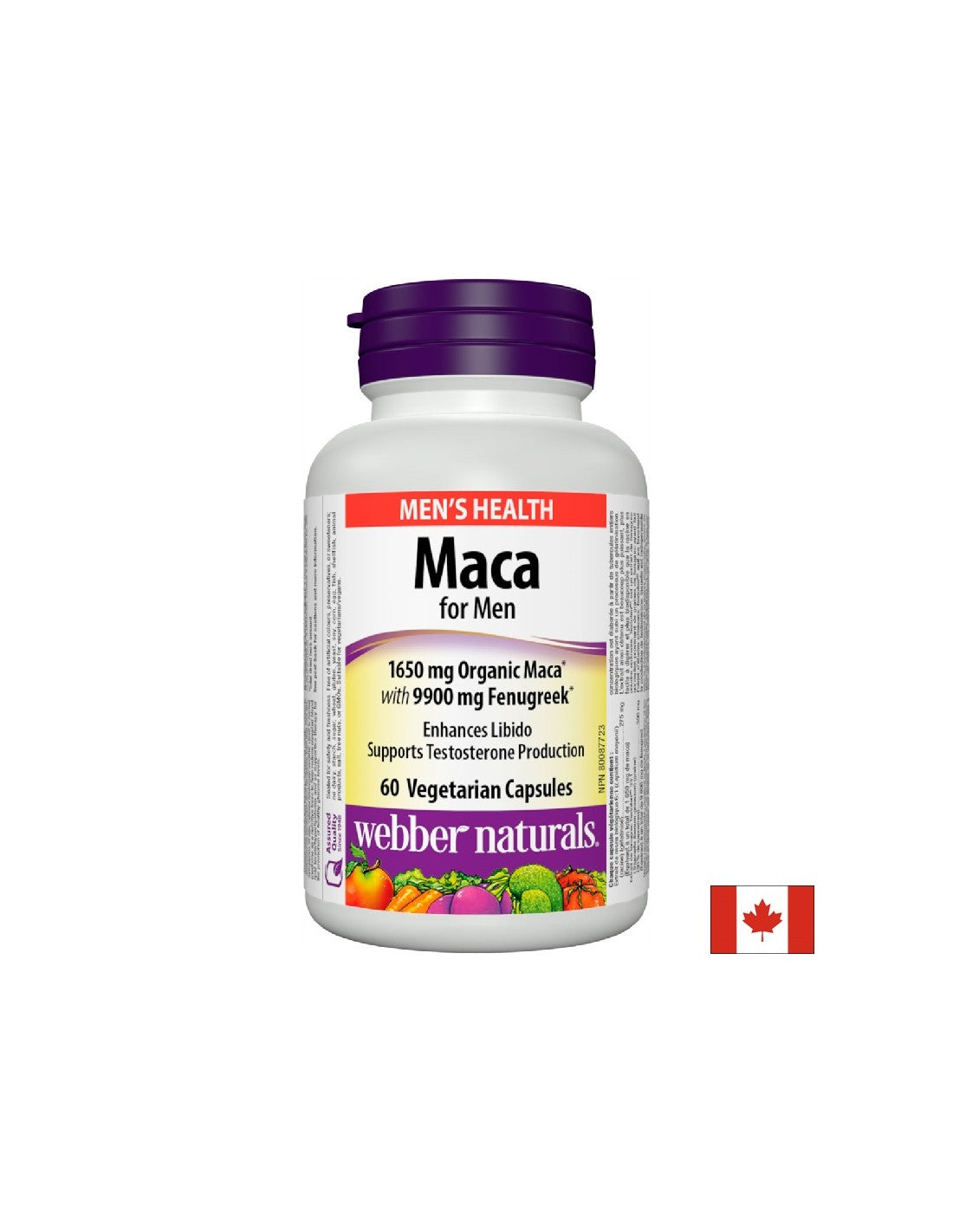 Мака за мъже х 60 капсули <tc>Webber Naturals</tc>