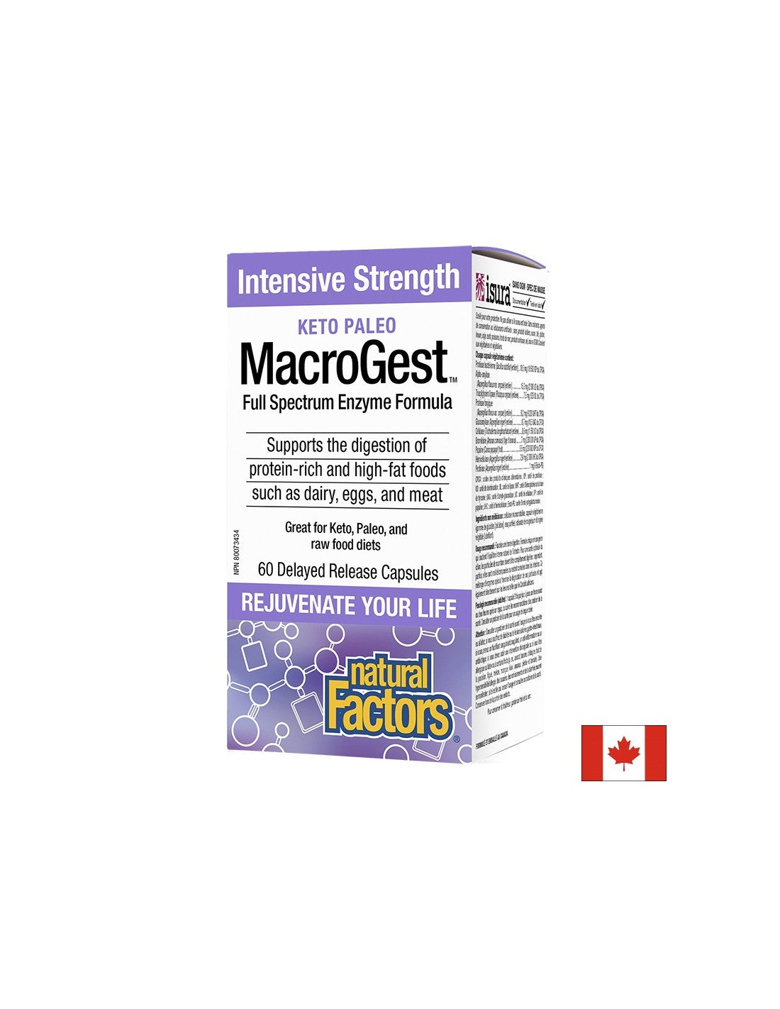MacroGest™ Keto Paleo - Храносмилателни ензими x 60 <tc>Natural Factors</tc> д<tc>XTEND</tc>ed Release Capsules