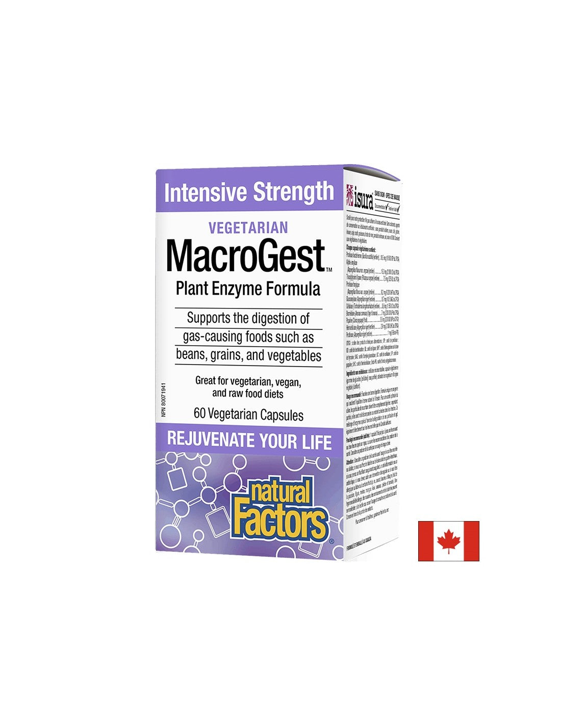 Macrogest ™ Формула за растителни ензими - 60 капсули