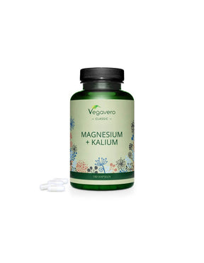 Magnesium + Kalium, 180 capsules, 100% Vegan Vegavero - Nutra Best Europe