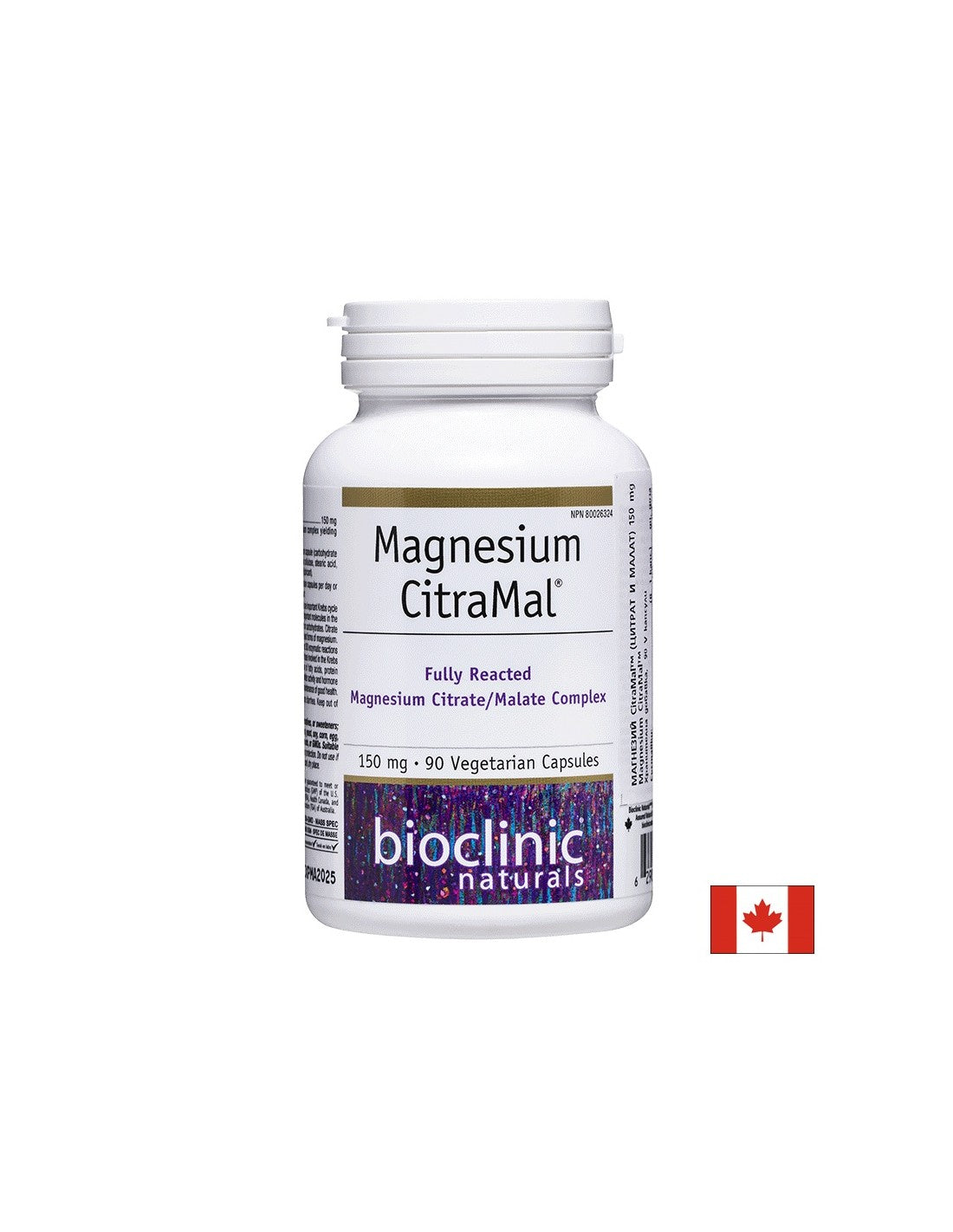 Magnesium CitraMal™/ Магнезий (цитрат и малат) 150 mg x 90 капсули <tc>Natural Factors</tc>