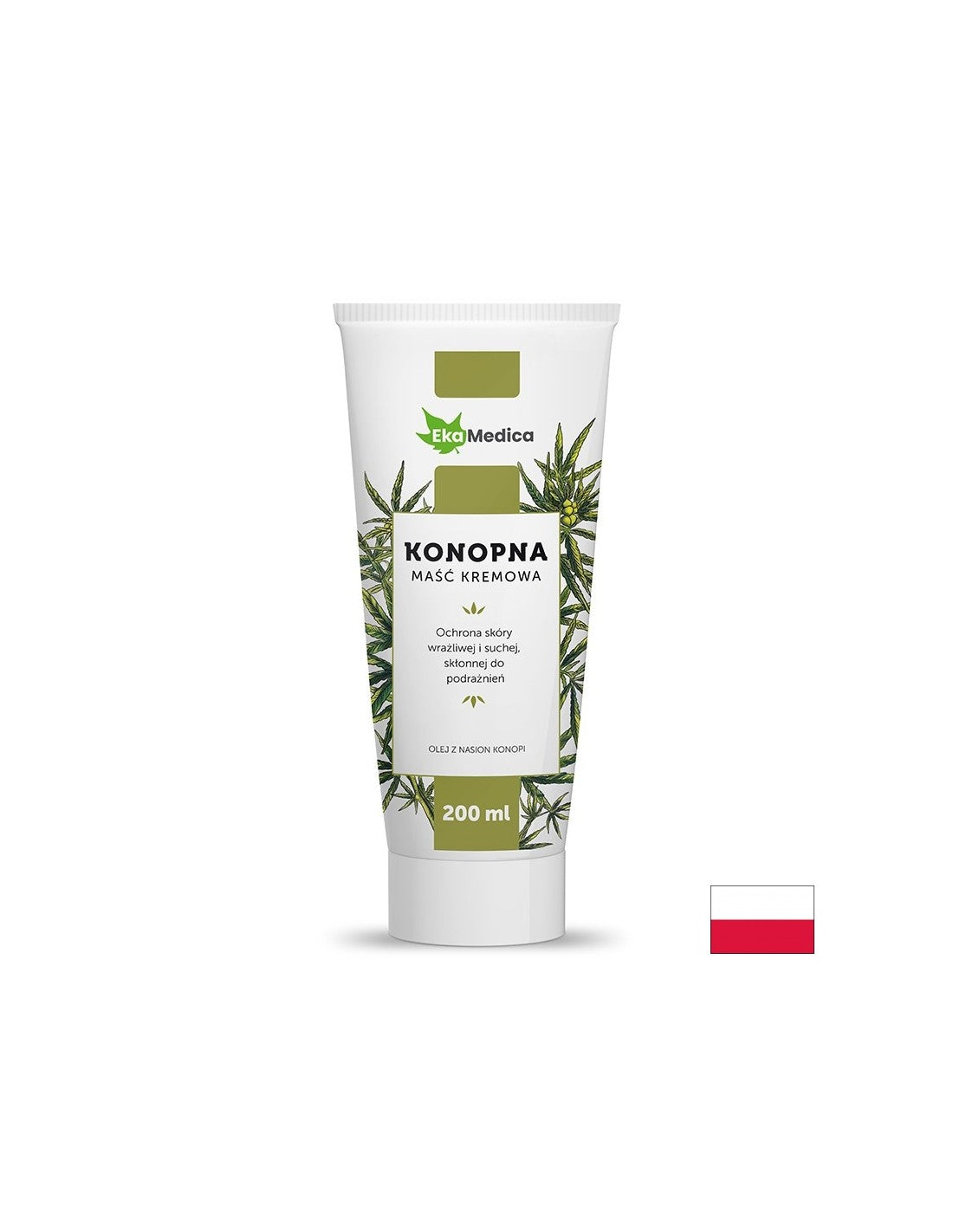 Масажен крем с конопено масло, 200 ml Ekamedica