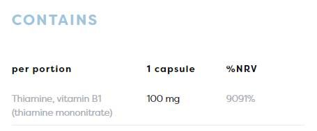 Витамин В1 100 mg | Тиамин - 120 капсули