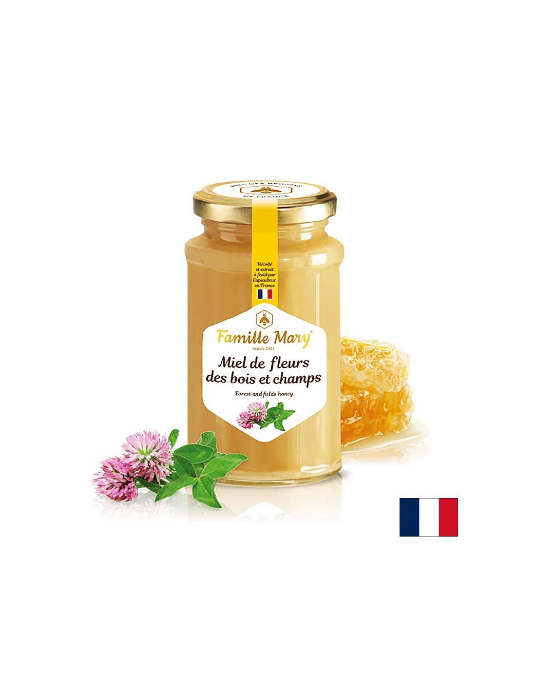 Miel de Fleurs des Bois et Champs /Honey Bouque of Field and Forest Flowers и билки, 360 g Famille Mary