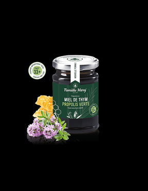 Honey from wild thyme + green propolis (PAOT® 33+), 200 g - Nutra Best Europe