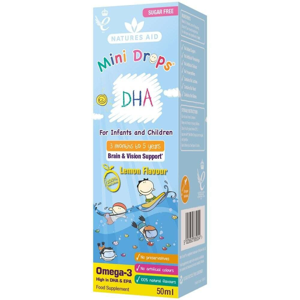 Omega 3 капки за деца (Kids Omega-3 Mini Drops) 50ml Naturesaid