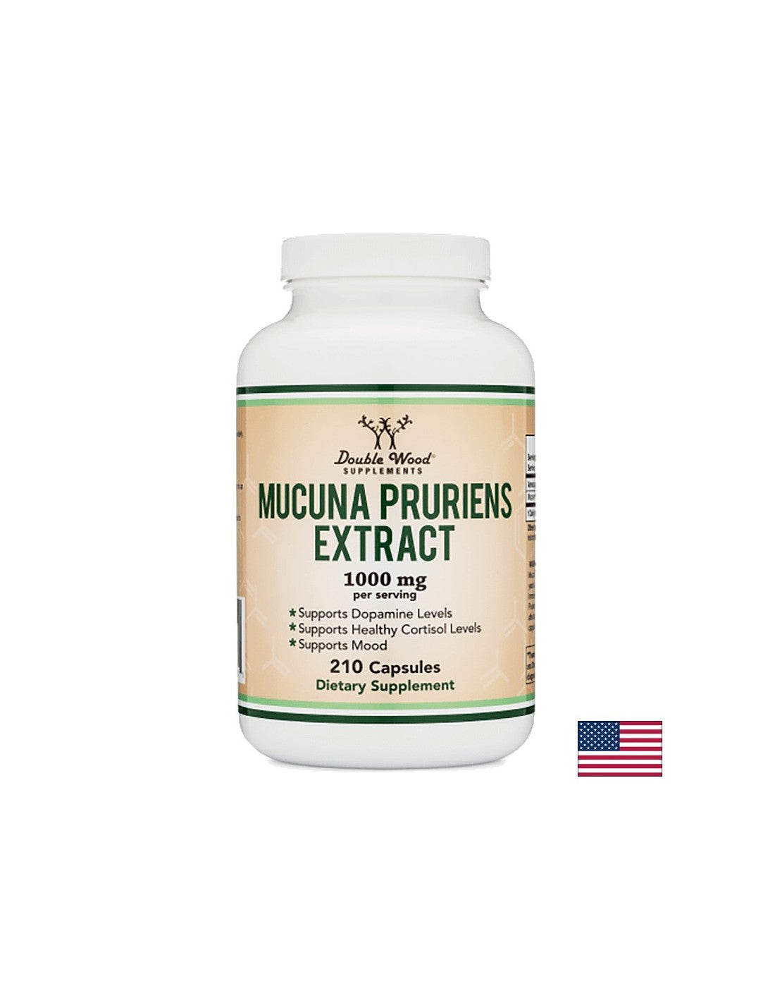 Mucuna pruriens екстракт, 210 капсули <tc>Double Wood</tc>