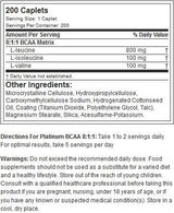 Platinum BCAA 8: 1: 1 - 200 капчета