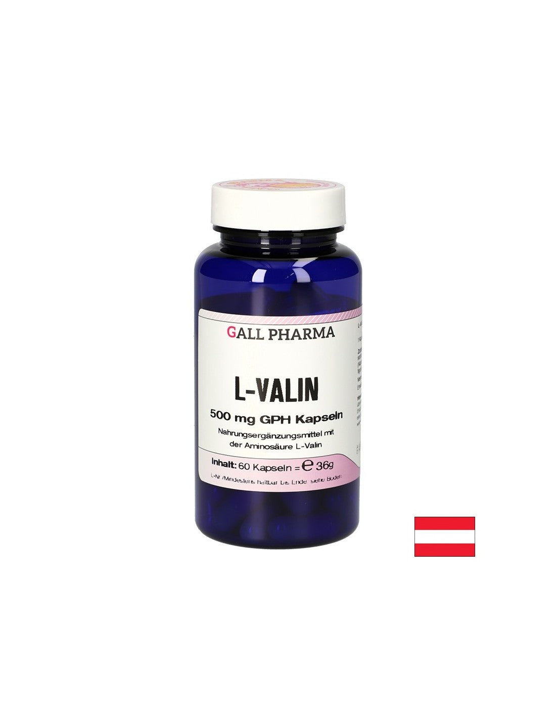 Мускулна функция - L -валин, 500 mg x 60 капсули