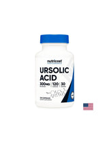Мускулна функция - Урсолова киселина (Ursolic Acid), 120 капсули <tc>Nutricost</tc>